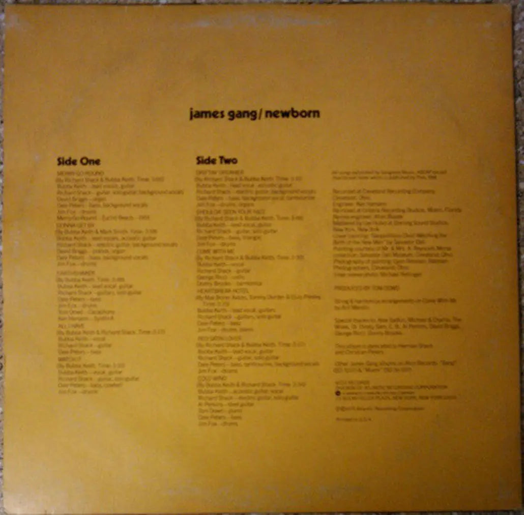 James Gang Newborn 1975 US Pressing Vinyl Pursuit Inc james-gang-newborn-1975-us-pressing-vinyl-pursuit-inc