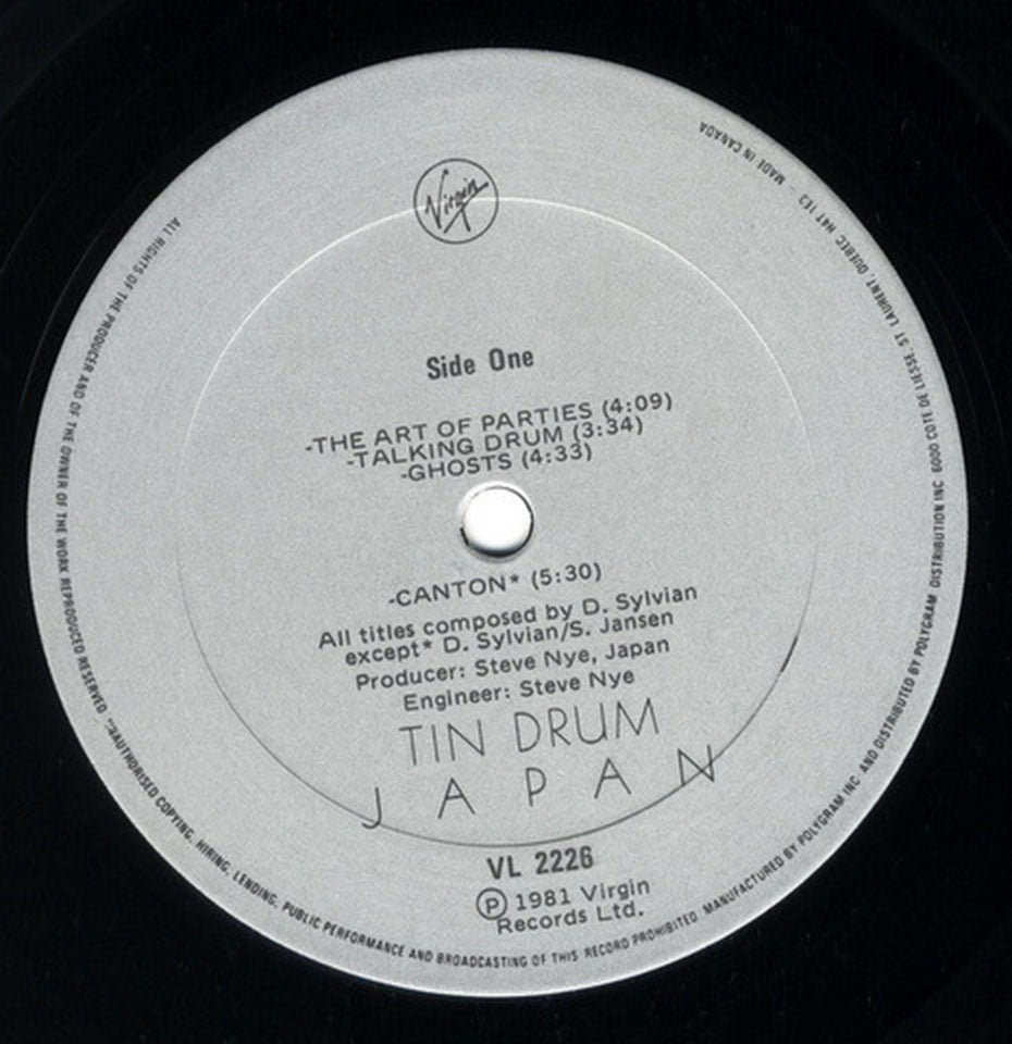 Japan ‎– Tin Drum - 1981