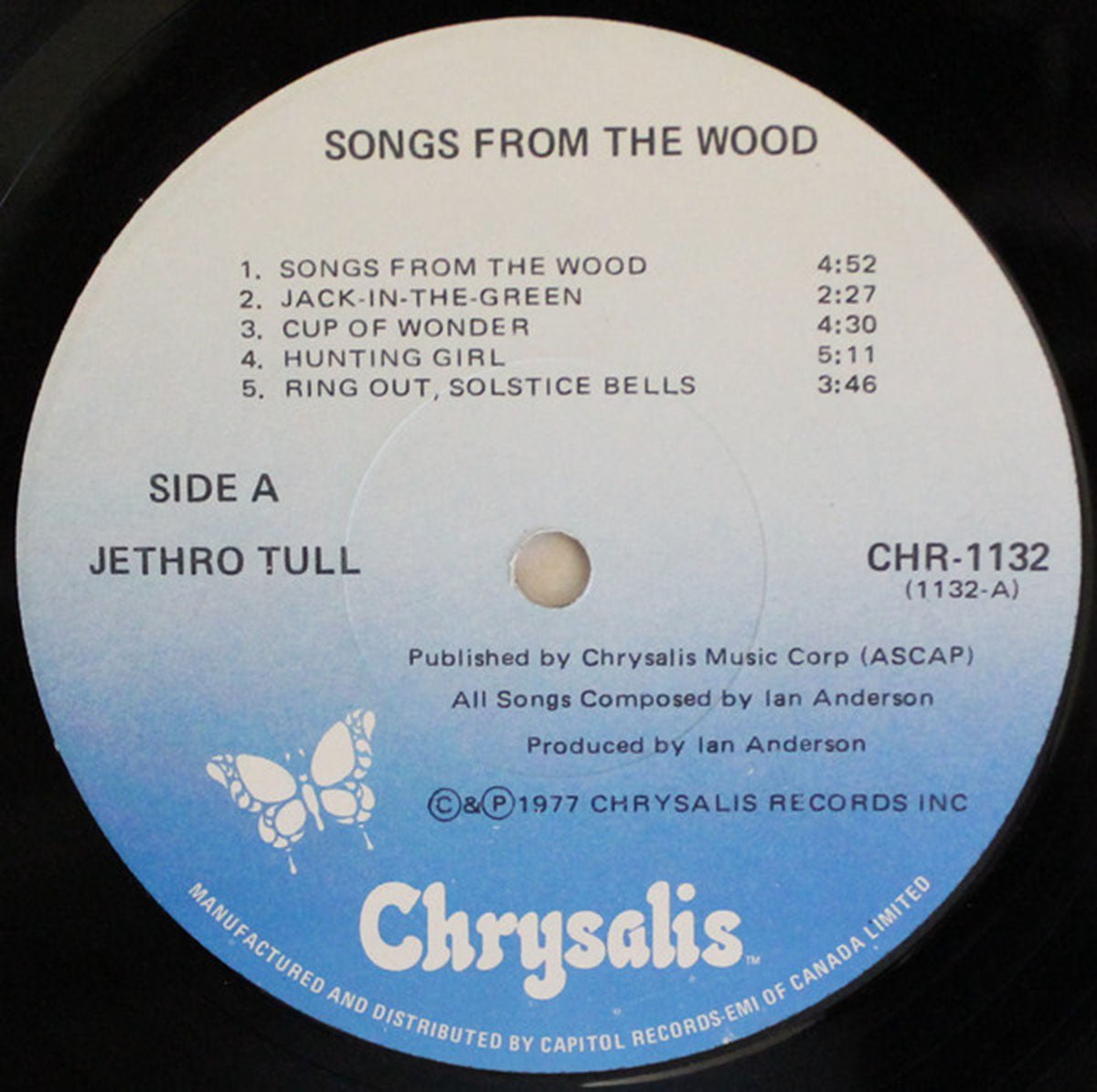 Jethro Tull ‎– Songs From The Wood - 1977 - Vinyl Pursuit Inc