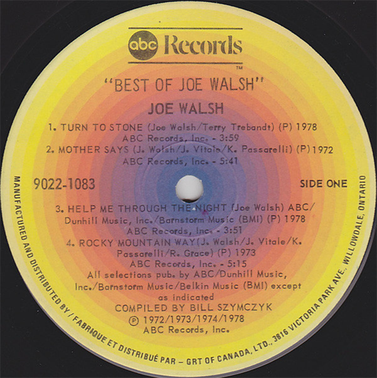 Joe Walsh ‎– The Best Of Joe Walsh - 1978 VinylPursuit.com