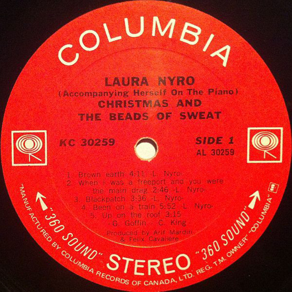 Laura Nyro ‎– Christmas And The Beads Of Sweat