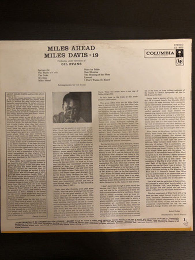 Miles Davis + 19 ‎– Miles Ahead - Rare US Pressing