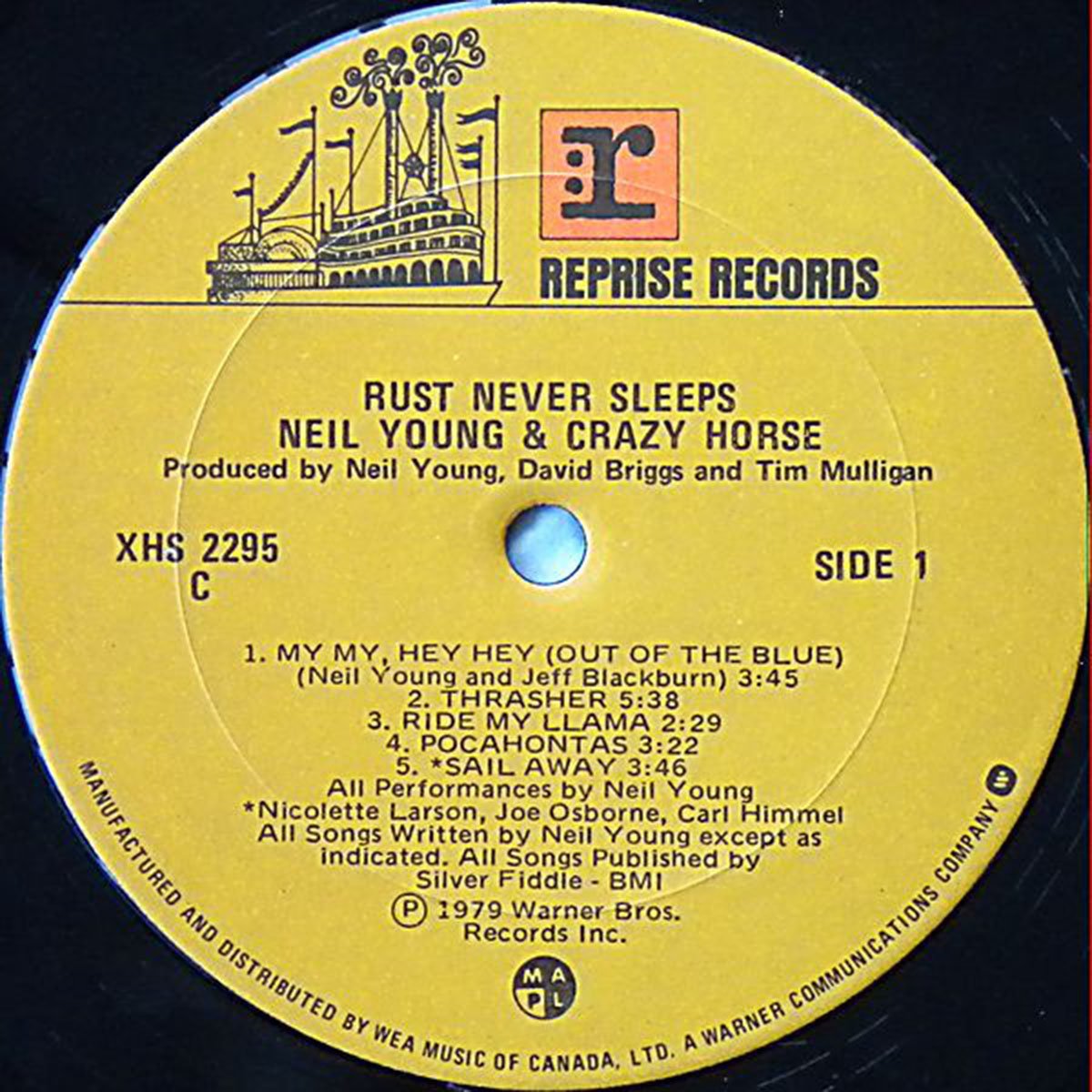 Neil Young & Crazy Horse ‎– Rust Never Sleeps - 1979 Original!
