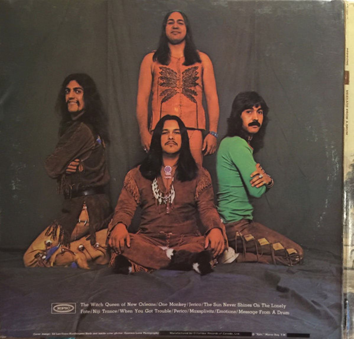 Redbone ‎– Message From A Drum - 1971! VinylPursuit.com