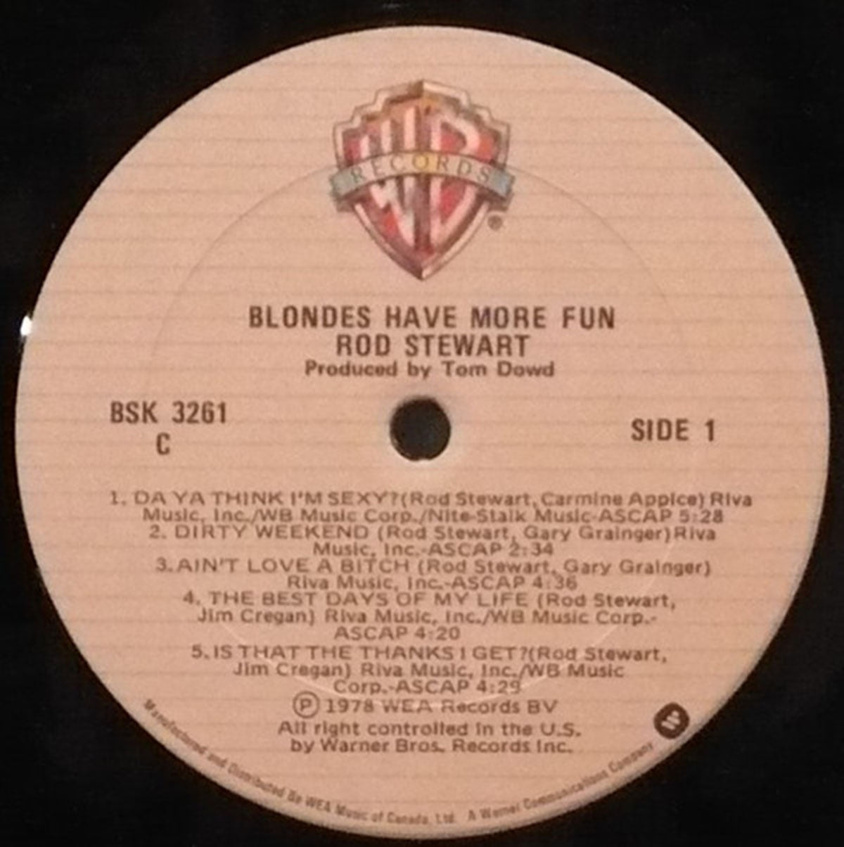 Rod Stewart ‎– Blondes Have More Fun - 1978