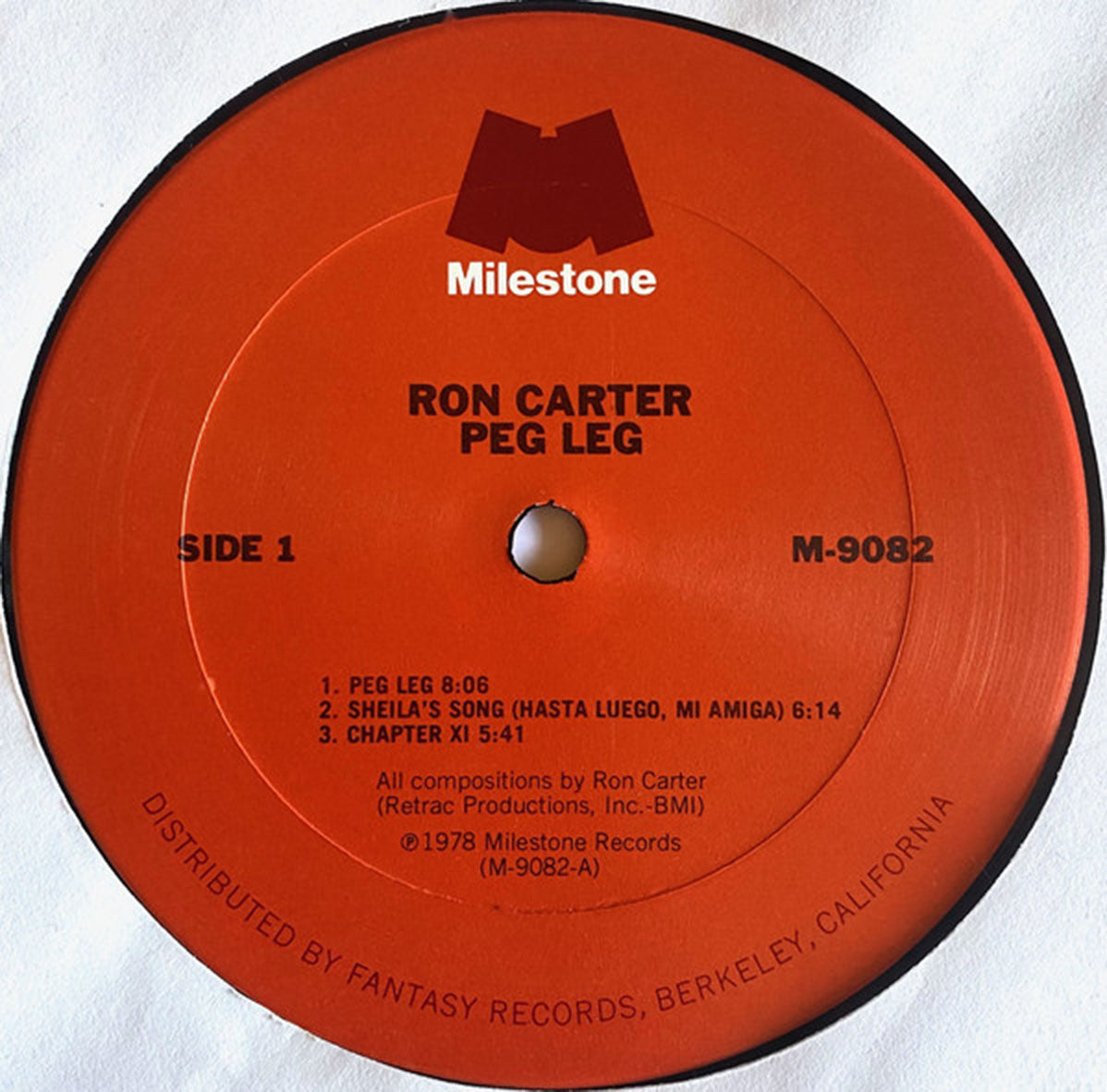 Ron Carter ‎– Peg Leg - US Pressing
