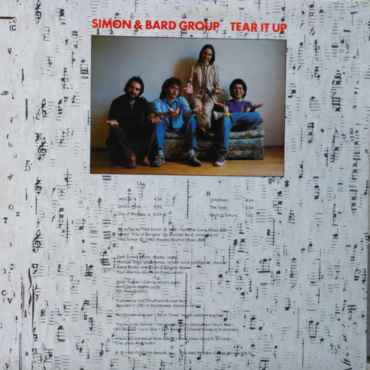 Simon & Bard Group with Ralph Towner ‎– Tear It Up - 1982 US Pressing