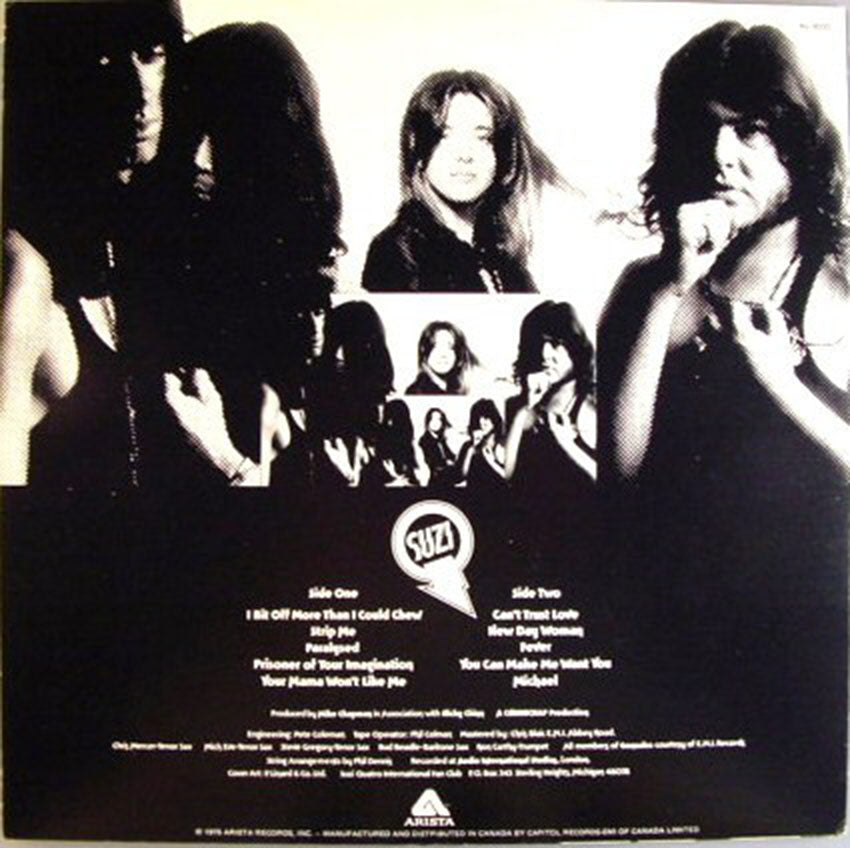 Suzi Quatro ‎– Your Mama Won't Like Me - 1975
