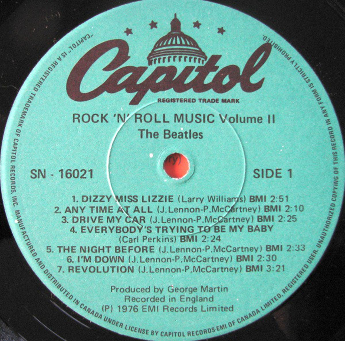 The Beatles ‎– Rock 'n' Roll Music Volume 2