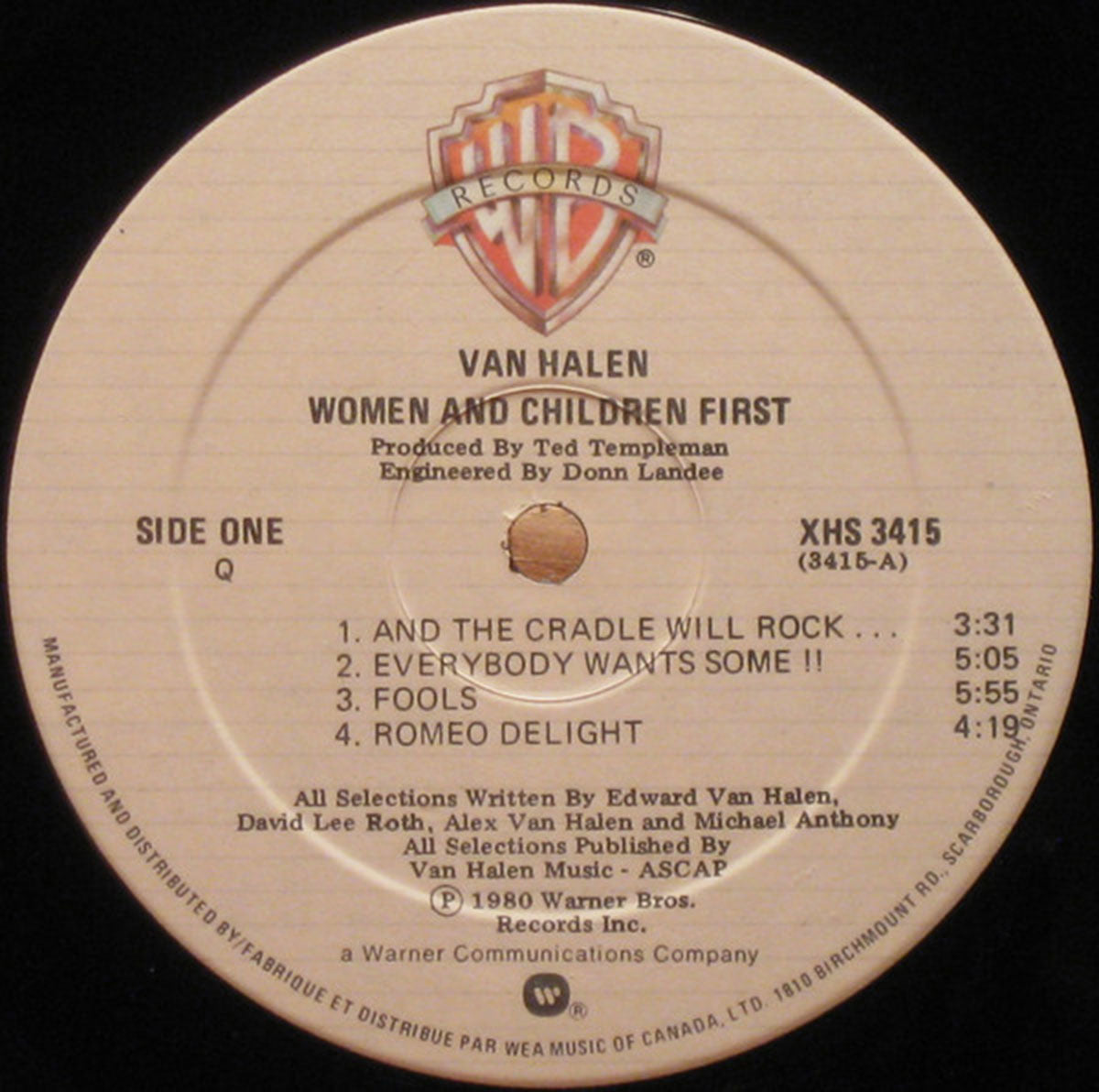 Van Halen ‎– Women And Children First - SEALED! VinylPursuit.com