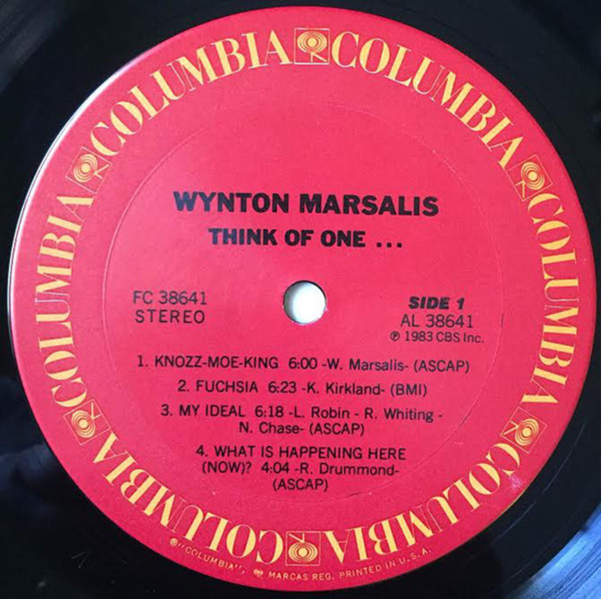 Wynton Marsalis ‎– Think of One - US Pressing