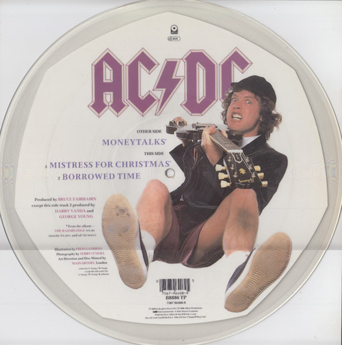 AC/DC – Moneytalks - 1990 UK Picture Disc!