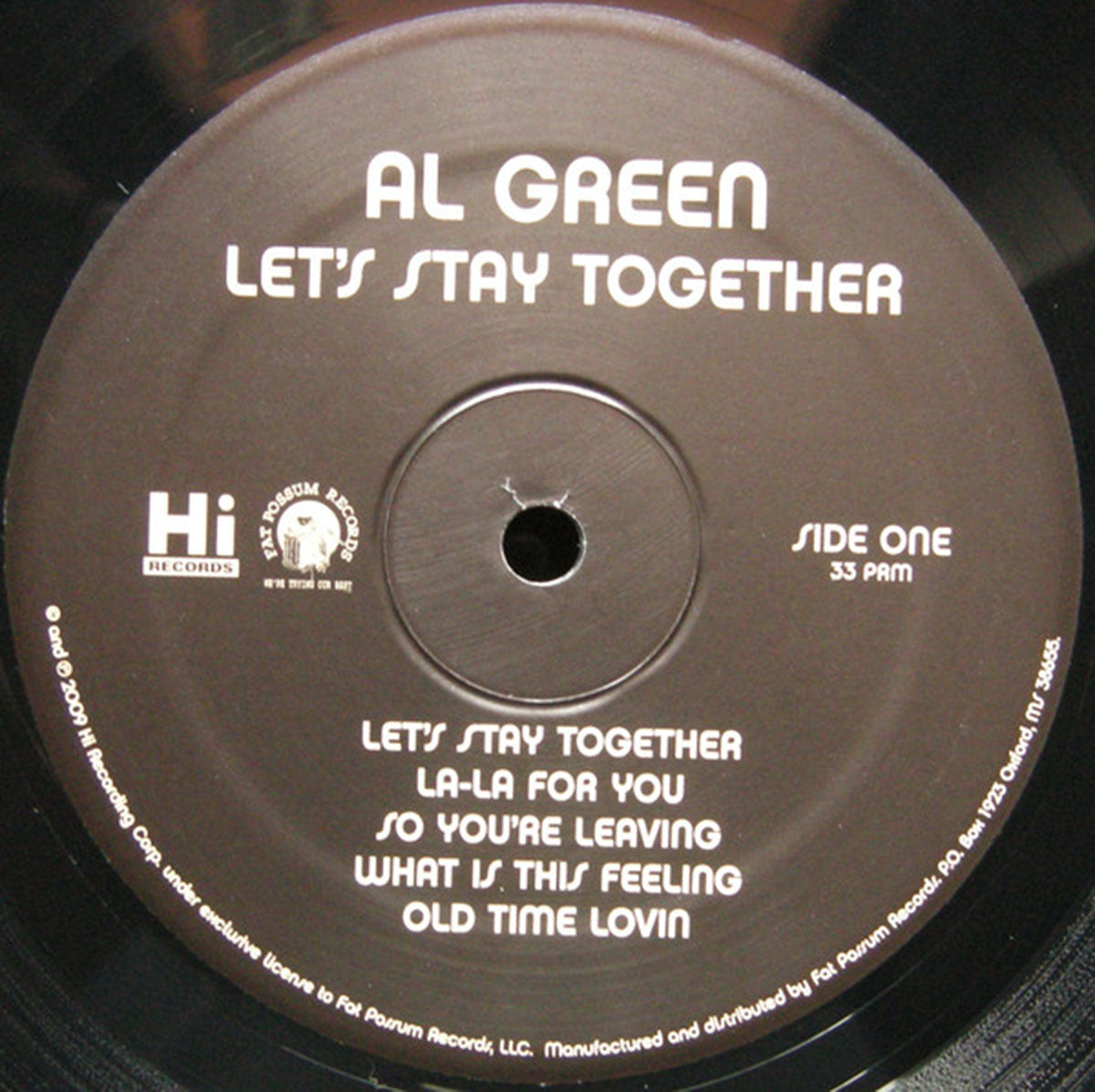 Al Green – Let's Stay Together - US Pressing