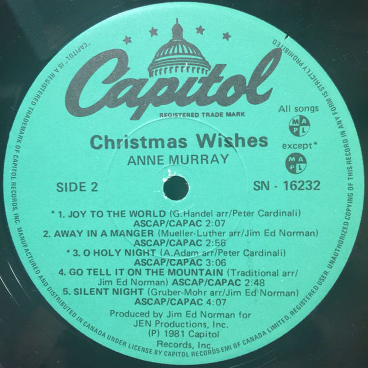 Anne Murray – 1981 Christmas Wishes