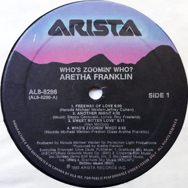 Aretha Franklin – Who's Zoomin' Who? - 1985 Original in Shrinkwrap!