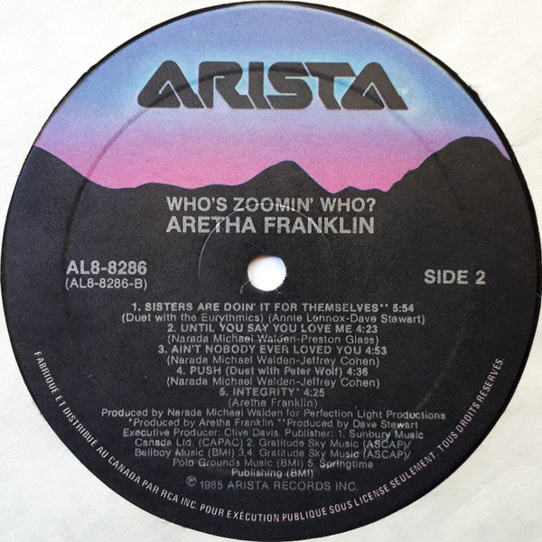 Aretha Franklin – Who's Zoomin' Who? - 1985 Original in Shrinkwrap!