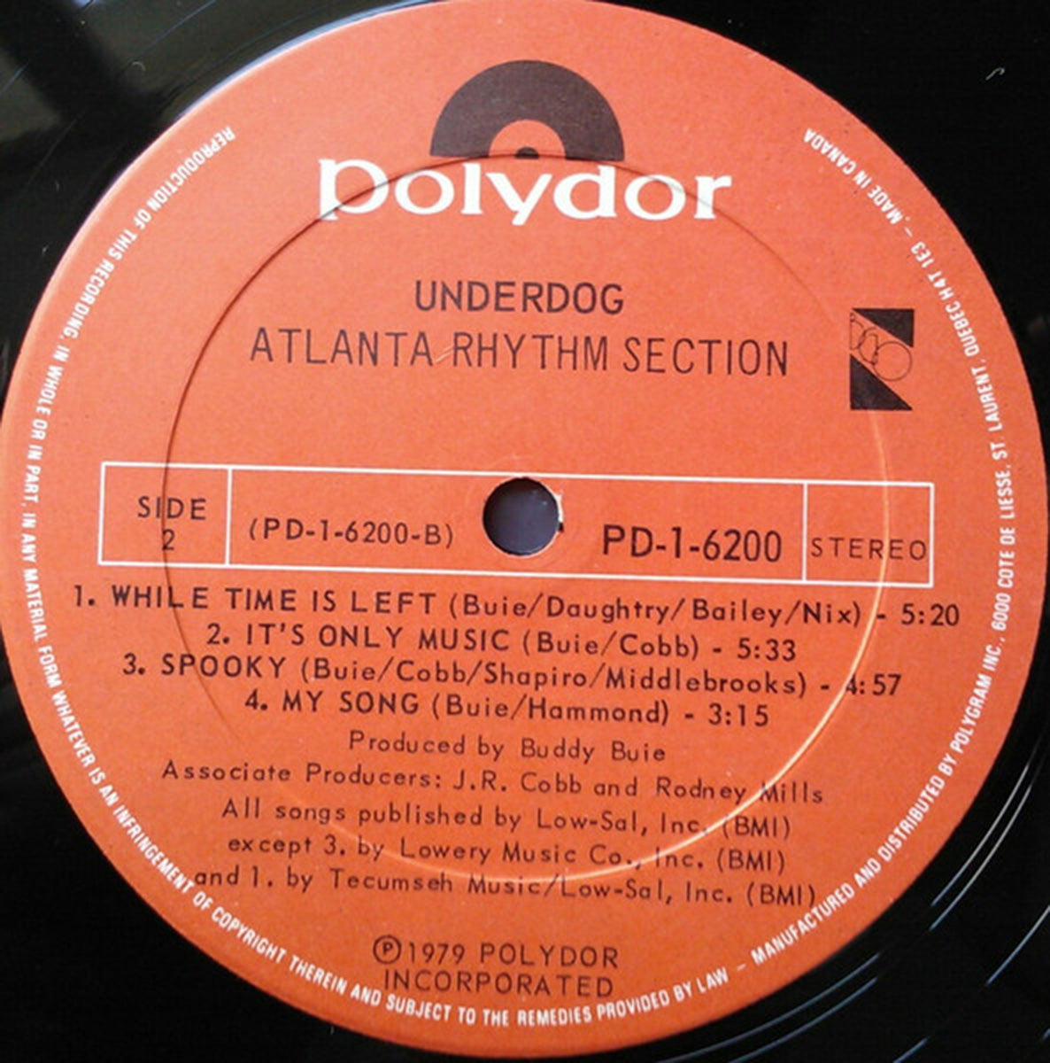 Atlanta Rhythm Section – Underdog - 1979
