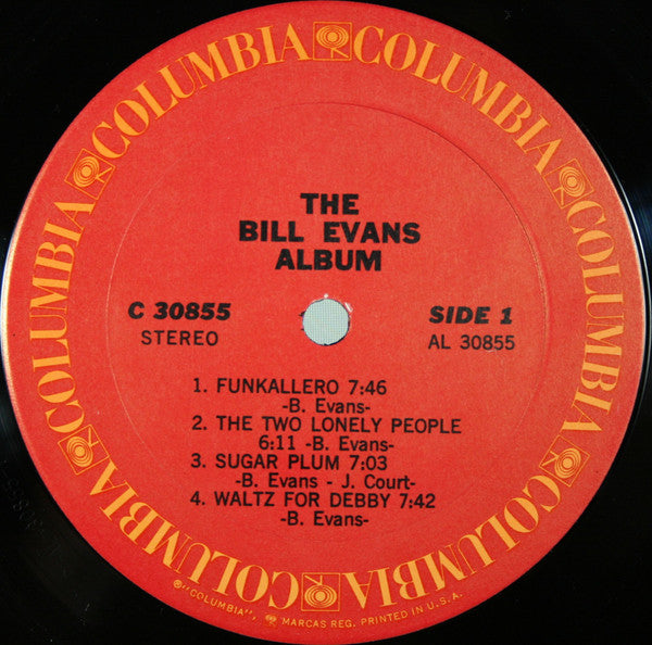Bill Evans – The Bill Evans Album - 1971 US Pressing