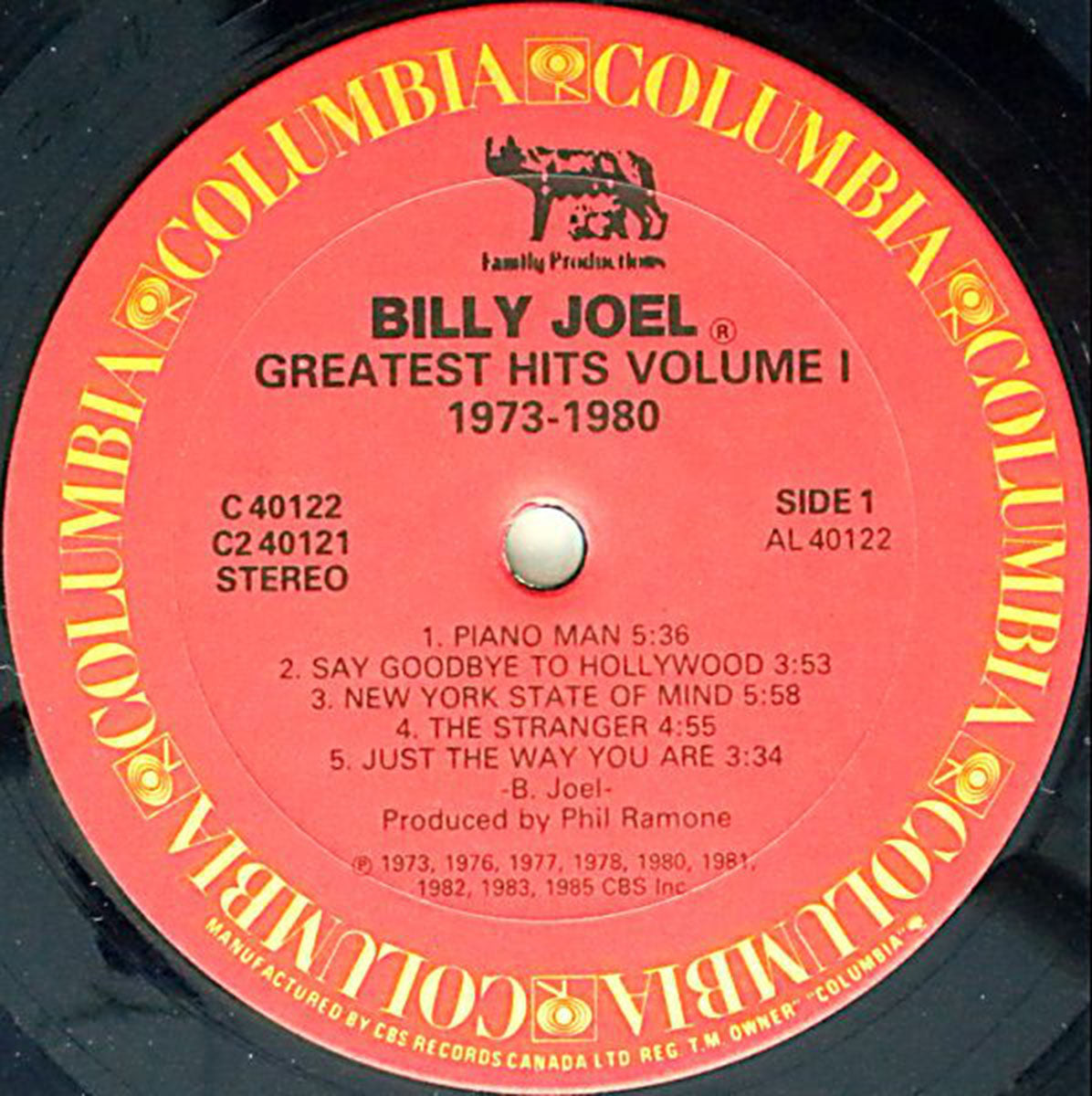 Billy Joel – Greatest Hits Volume I & Volume II VinylPursuit.com