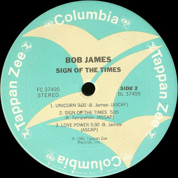 Bob James – Sign Of The Times - 1981 US Pressing
