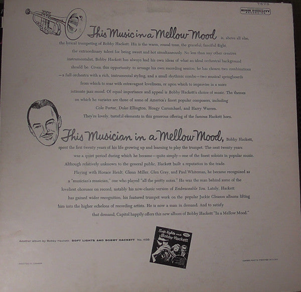 Bobby Hackett – In A Mellow Mood - 1955 MONO Pressing
