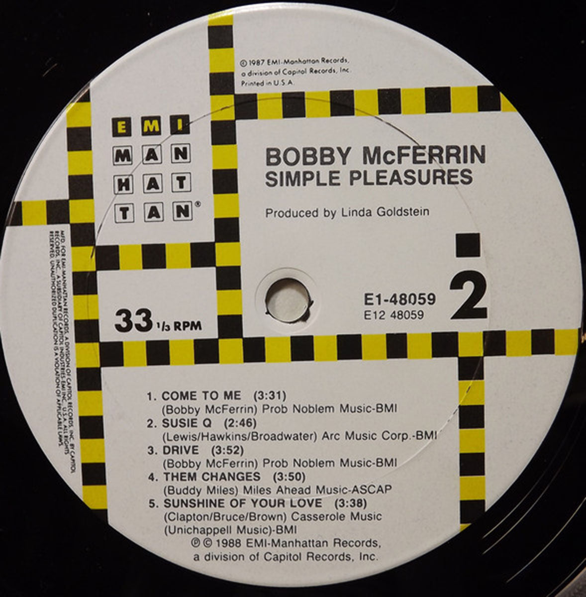 Bobby McFerrin – Simple Pleasures - 1988