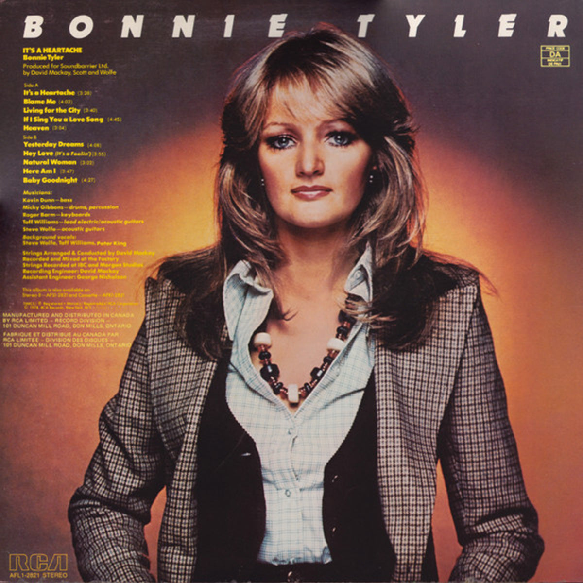 Bonnie Tyler – It's A Heartache - 1978