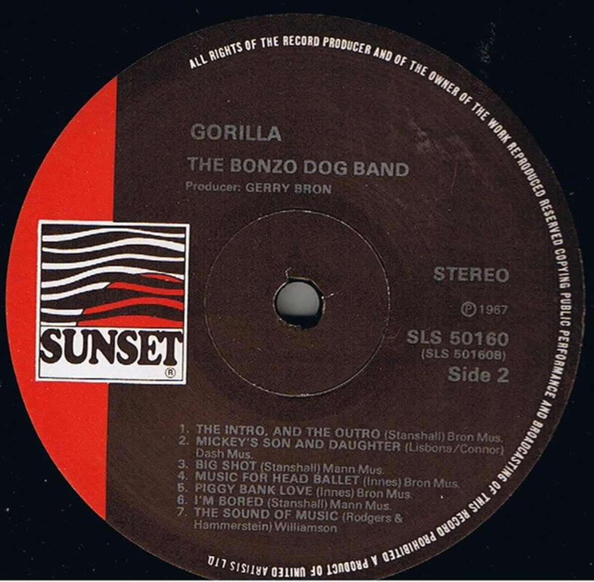 Bonzo Dog Band – Gorilla - UK Pressing
