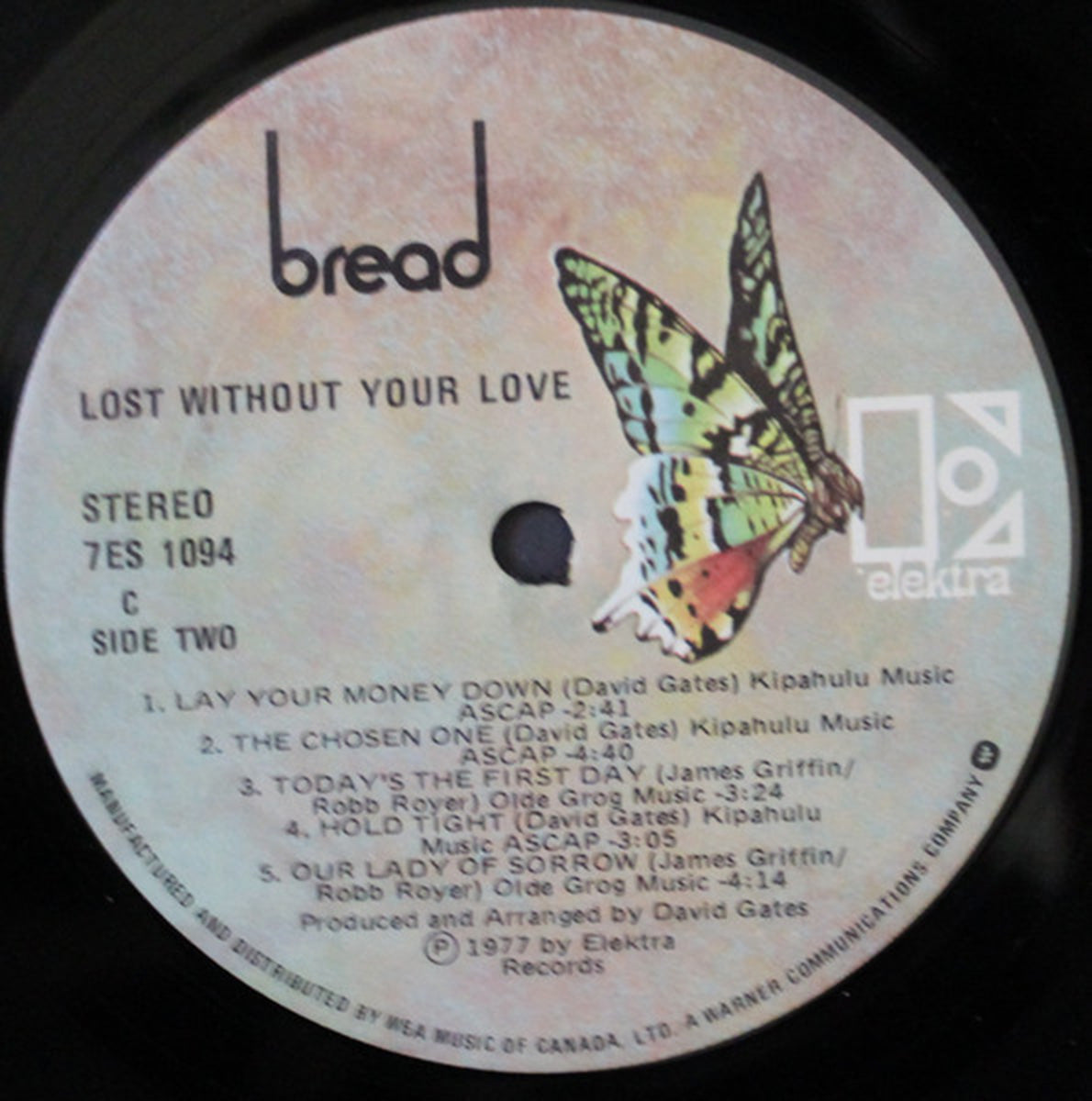 Bread – Lost Without Your Love - 1977