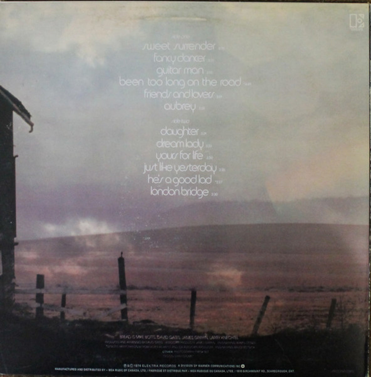 Bread – The Best Of Bread Volume Two - 1974 Vinyl Pursuit Inc