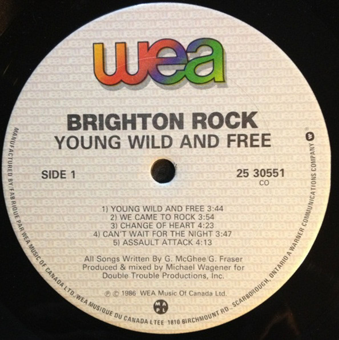 Brighton Rock – Young, Wild And Free