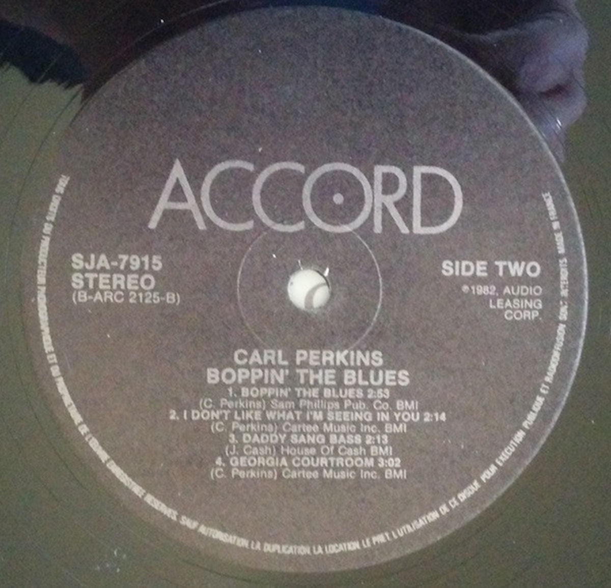 Carl Perkins – Boppin' The Blues - French Pressing