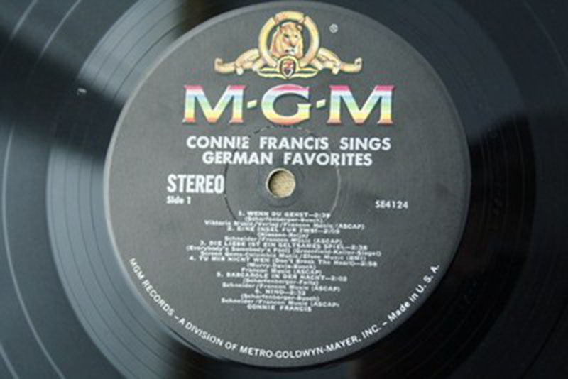 Connie Francis – Sings German Favorites - US Pressing