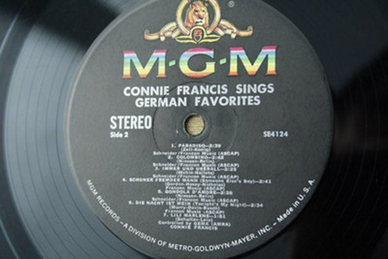 Connie Francis – Sings German Favorites - US Pressing