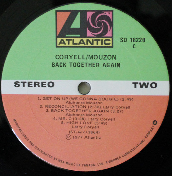 Coryell / Mouzon – Back Together Again - 1977