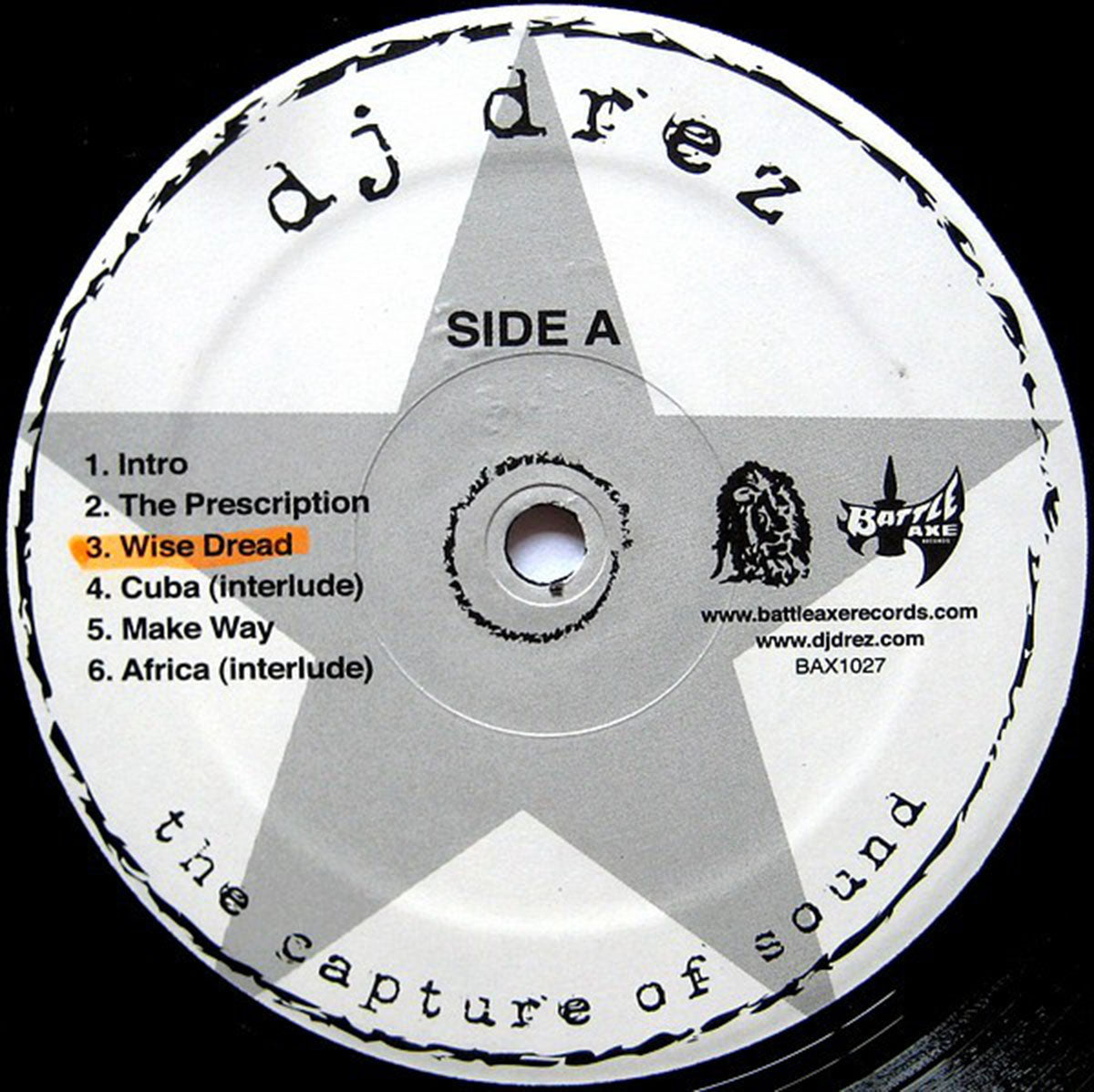DJ Drez – The Capture Of Sound - US Pressing