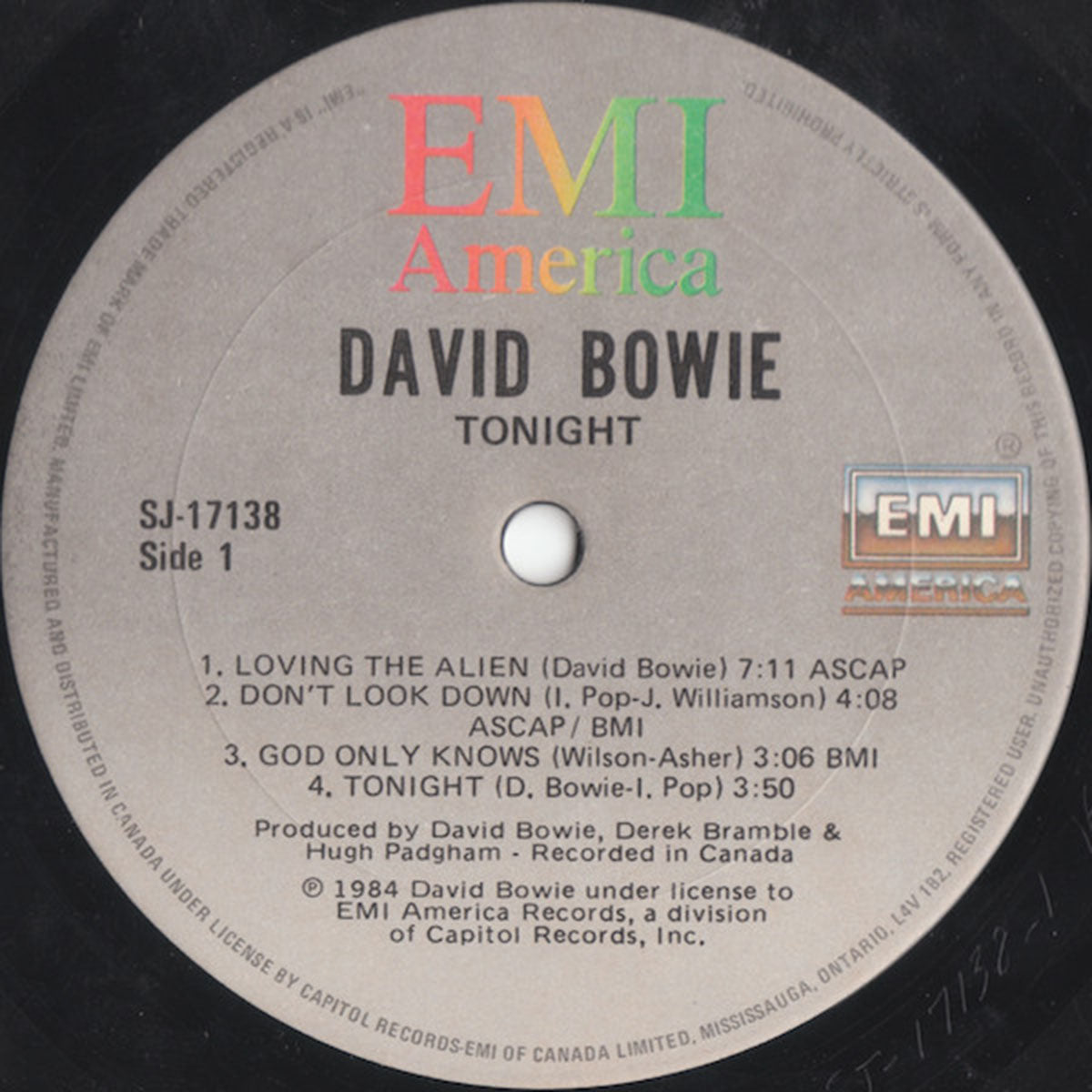David Bowie – Tonight - 1984