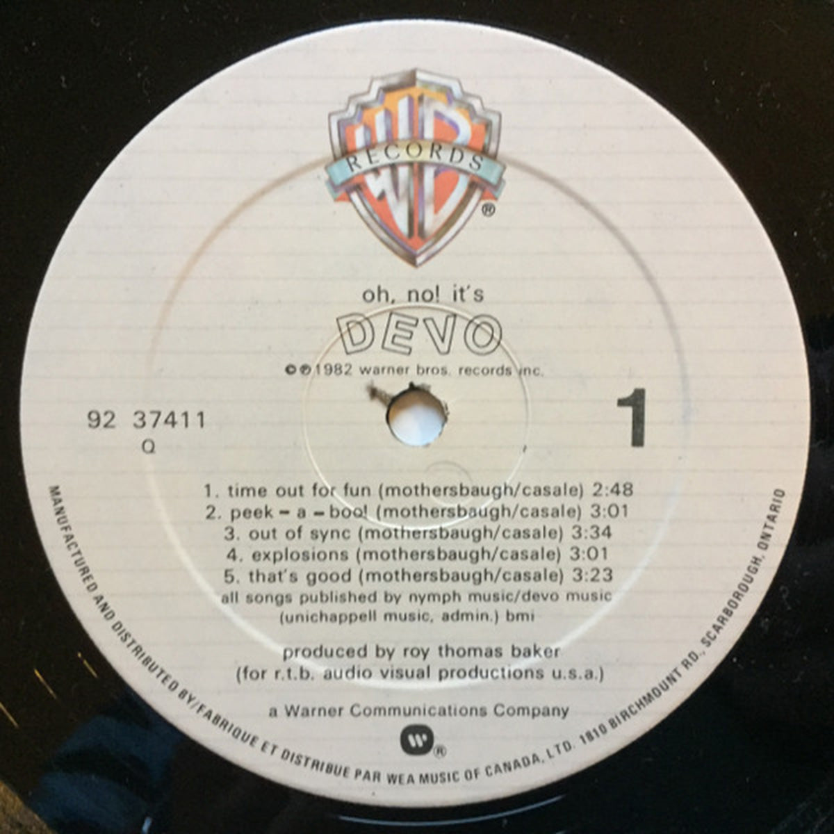 Devo – Oh, No! It's Devo - 1982 Vinyl Pursuit Inc