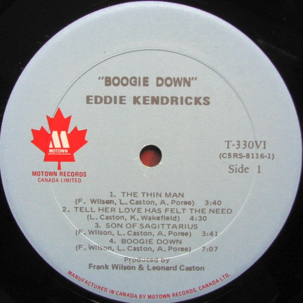 Eddie Kendricks – Boogie Down  - 1974