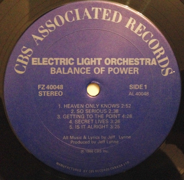 Electric Light Orchestra – Balance Of Power - 1986