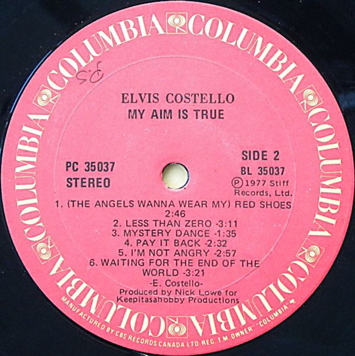 Elvis Costello My Aim Is True 1977 Vinyl Pursuit Inc elvis-costello-my-aim-is-true-1977-vinyl-pursuit-inc