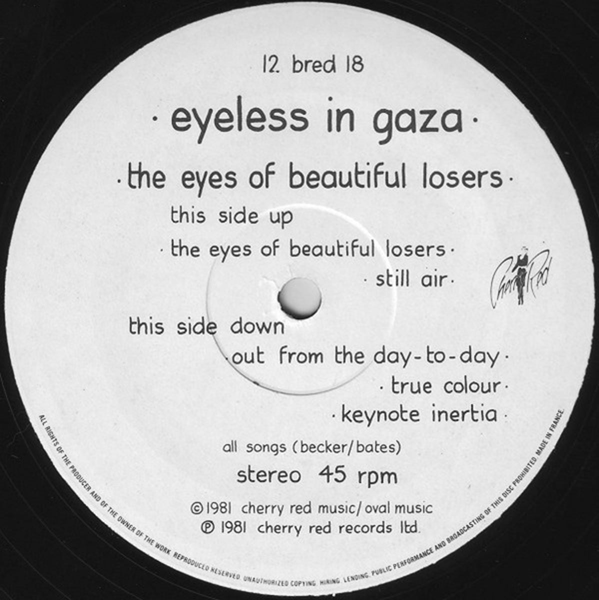 Eyeless In Gaza – Caught In Flux - 1981 UK Pressing Vinyl Pursuit Inc