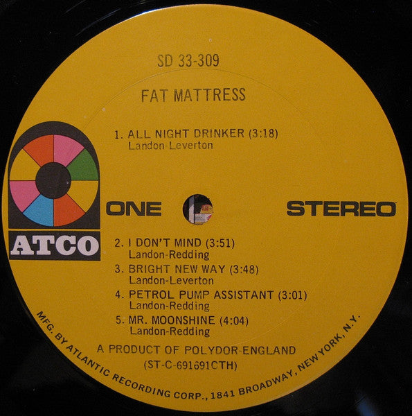 Fat Mattress – Fat Mattress - 1969 US Pressing