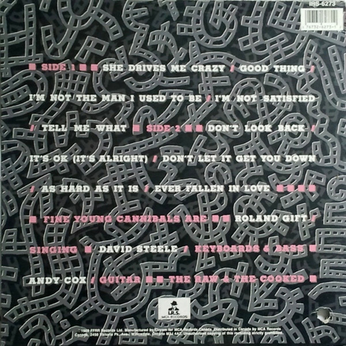 Fine Young Cannibals – The Raw & The Cooked - 1988