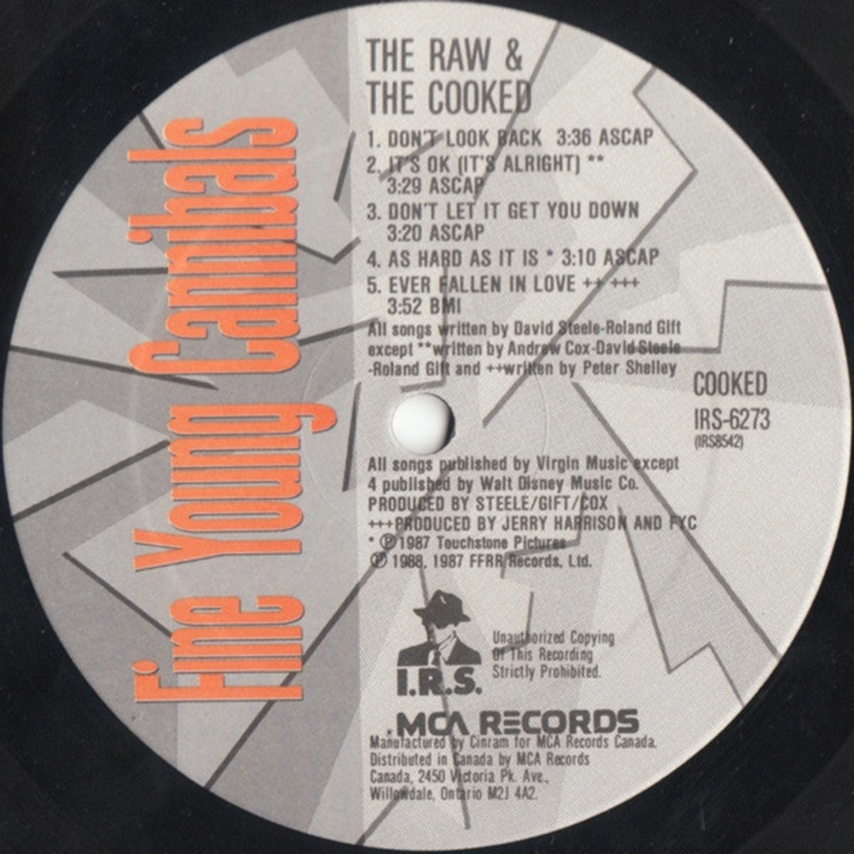 Fine Young Cannibals – The Raw & The Cooked VinylPursuit.com