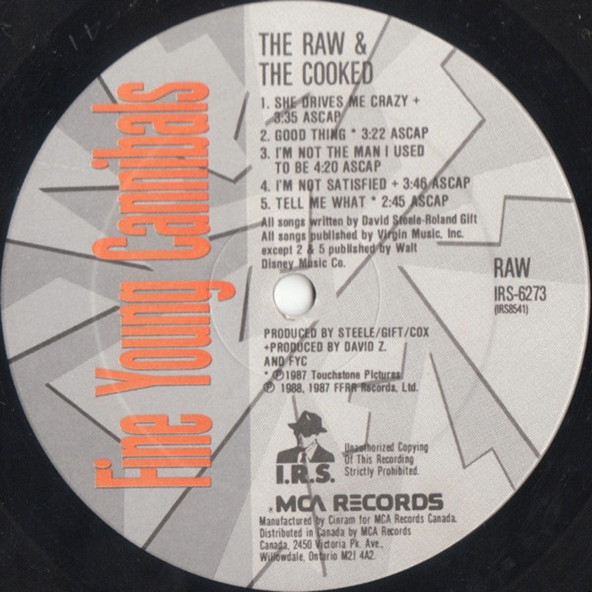 Fine Young Cannibals – The Raw & The Cooked VinylPursuit.com