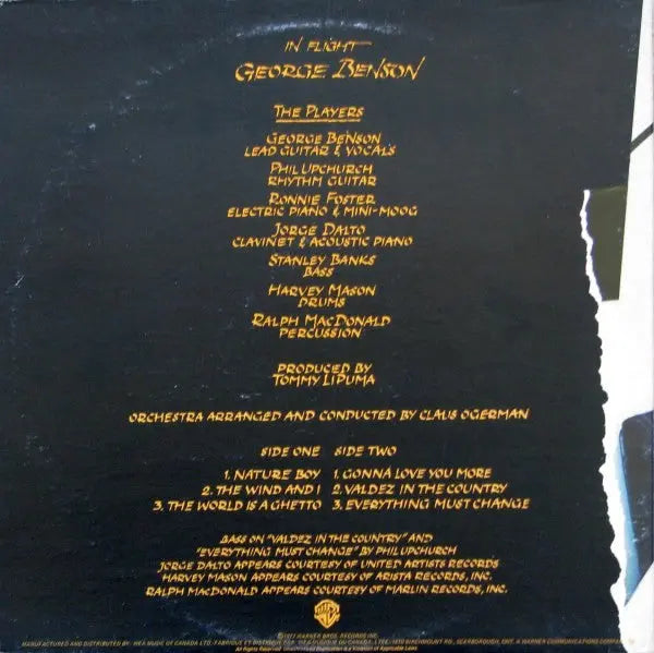 Benson In Flight 1977 Vinyl Pursuit Inc