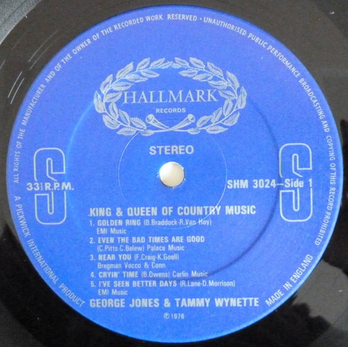 George Jones & Tammy Wynette – The King And Queen Of Country Music - UK Pressing