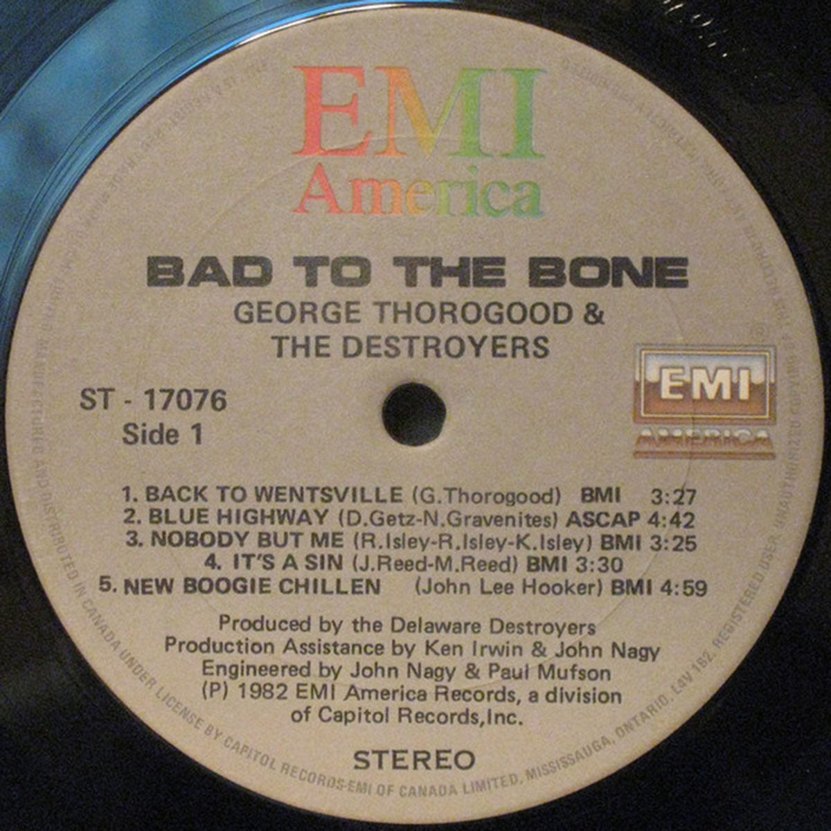 George Thorogood & The Destroyers – Bad To The Bone - 1982 VinylPursuit.com