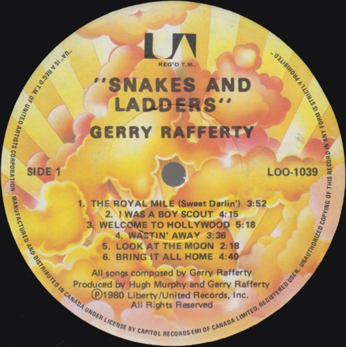 Gerry Rafferty – Snakes And Ladders - 1980